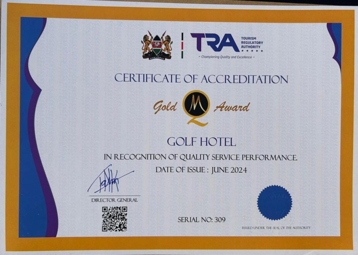 Golf Hotel Kakamega Buitenkant foto
